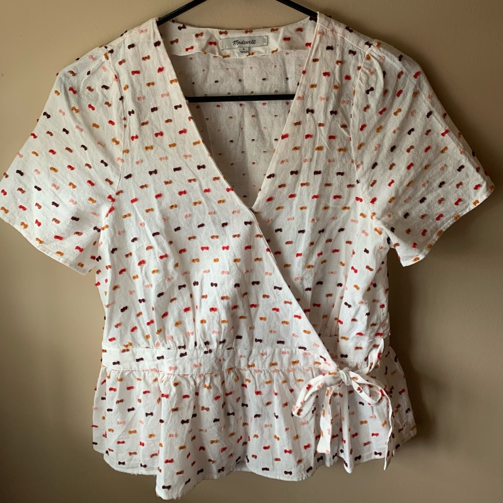 Madewell wrap-front blouse